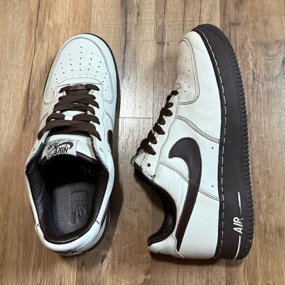 2004 Nike Air Force 1 Premium Sail Baroque Brown